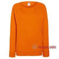 Sudadera promocional raglan de mujer