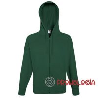 Sudadera promocional con capucha y cremallera para publicidad y merchandising