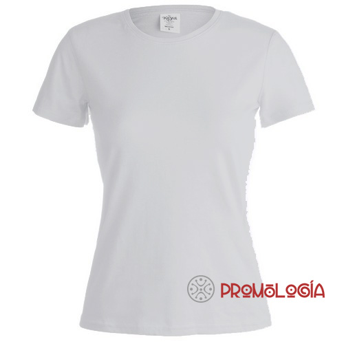 TCK105 Camiseta-mujer-Keya150-blanca-0 Camiseta promocional básica para publicidad de empresas.